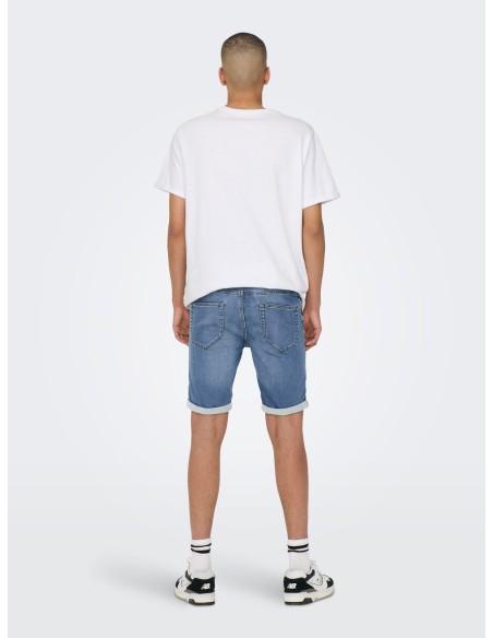 BERMUDAS VAQUERAS ONSPLY JOG MB 8584 PIM DNM SHORTS NOOS Blue Denim