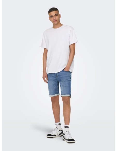 BERMUDAS VAQUERAS ONSPLY JOG MB 8584 PIM DNM SHORTS NOOS Blue Denim