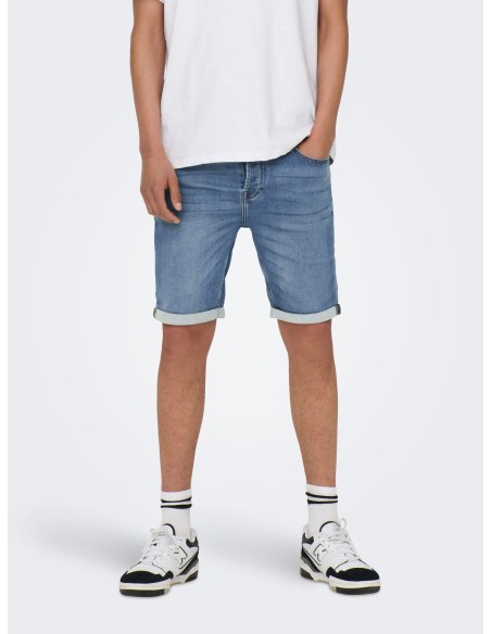BERMUDAS VAQUERAS ONSPLY JOG MB 8584 PIM DNM SHORTS NOOS Blue Denim