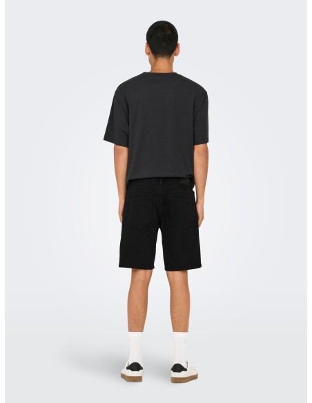 BERMUDAS VAQUERA ONSWEFT BOX PIM DNM SHORTS Black/Negro