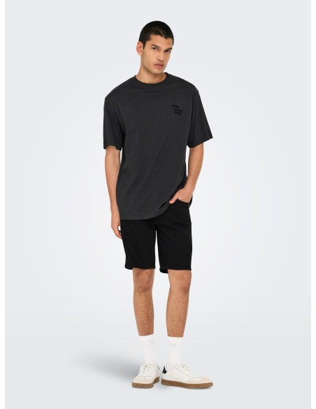 BERMUDAS VAQUERA ONSWEFT BOX PIM DNM SHORTS Black/Negro
