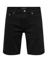BERMUDAS VAQUERA ONSWEFT BOX PIM DNM SHORTS Black/Negro