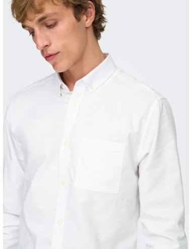CAMISA ONSALVARO SLIM LS OXFORD SHIRT NOOS FRML White/Blanco