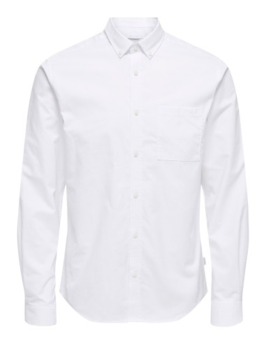 CAMISA ONSALVARO SLIM LS OXFORD SHIRT NOOS FRML White/Blanco