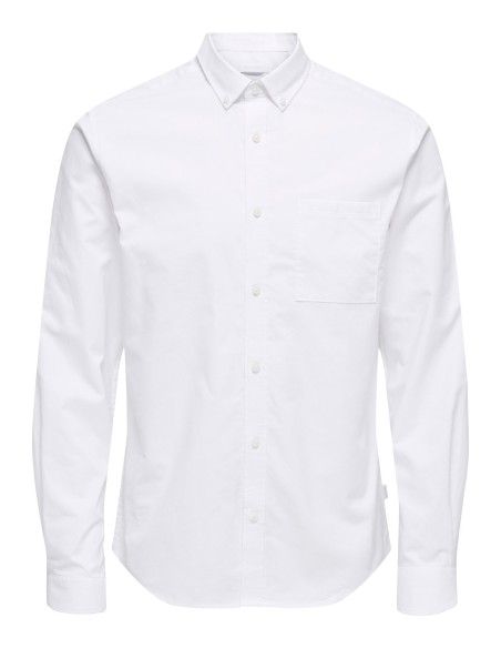 CAMISA ONSALVARO SLIM LS OXFORD SHIRT NOOS FRML White/Blanco