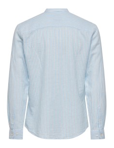 CAMISA ONSCAIDEN LIFE LS MAO STRIPE LINEN NOOS Cashmere Blue 2