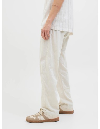 PANTALÓN LINO JPSTKANE SUMMER LINEN BLEND JOGGER SN Feather Gray