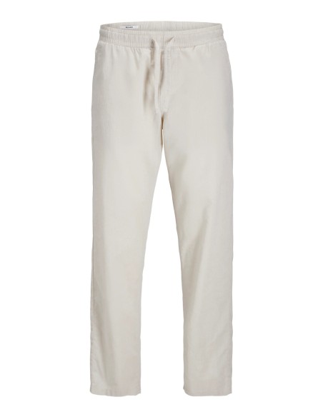 PANTALÓN LINO JPSTKANE SUMMER LINEN BLEND JOGGER SN Feather Gray