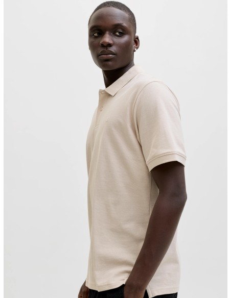 POLO JJEBASIC POLO SS NOOS Moonbeam/Beige