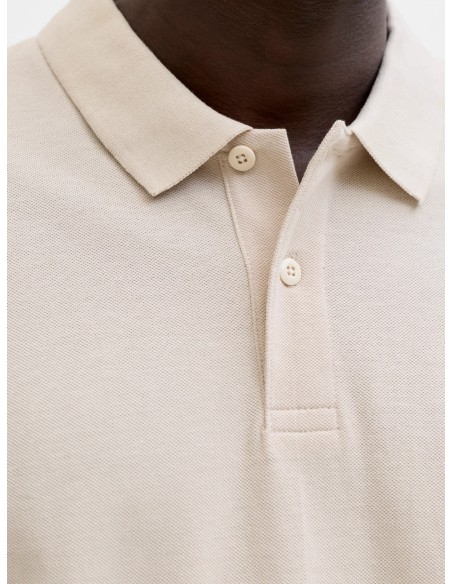 POLO JJEBASIC POLO SS NOOS Moonbeam/Beige