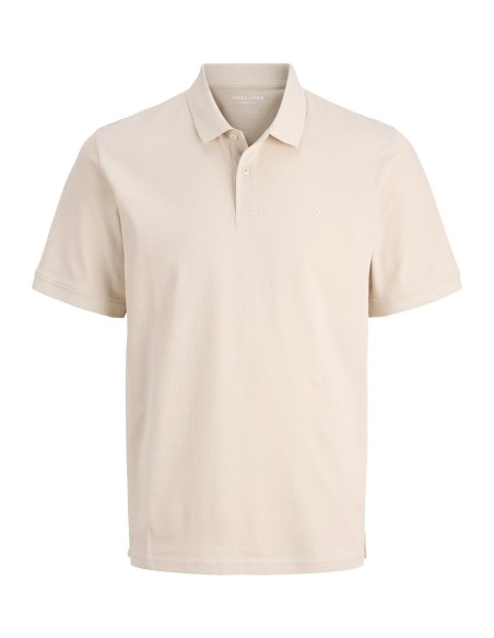 POLO JJEBASIC POLO SS NOOS Moonbeam/Beige