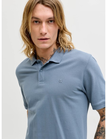 POLO JJEBASIC POLO SS NOOS Blue Mirage/Azul