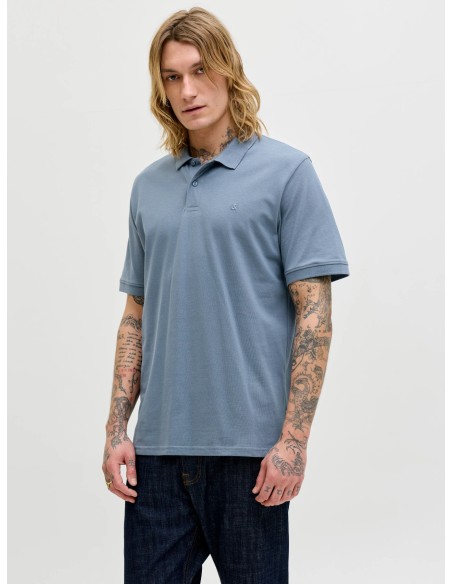 POLO JJEBASIC POLO SS NOOS Blue Mirage/Azul