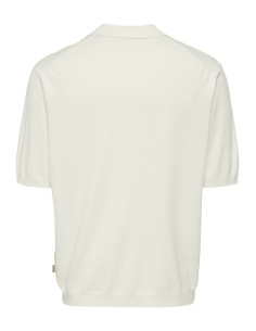 ONSWYLER RLX 12 SS SPLIT KNIT NOOS Cloud Dancer 2