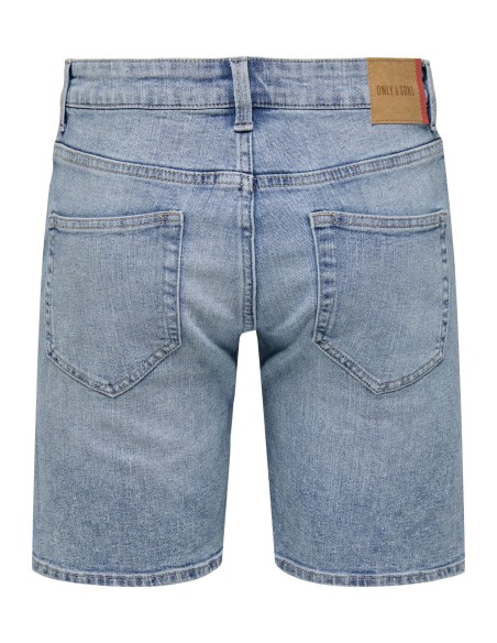 BERMUDAS VAQUERAS ONSWEFT BOX PIM DNM SHORTS Light Blue Denim