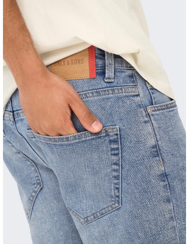 BERMUDAS VAQUERAS ONSWEFT BOX PIM DNM SHORTS Light Blue Denim