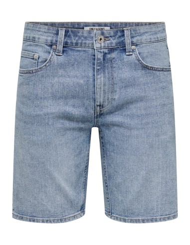 BERMUDAS VAQUERAS ONSWEFT BOX PIM DNM SHORTS Light Blue Denim