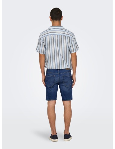 BERMUDAS VAQUERAS ONSWEFT BOX PIM DNM SHORTS Medium Blue Denim
