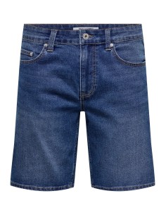 BERMUDAS VAQUERAS ONSWEFT BOX PIM DNM SHORTS Medium Blue Denim