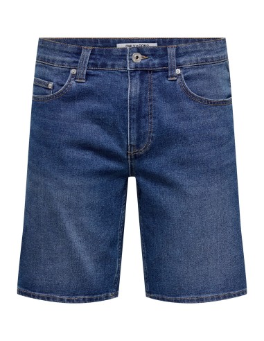 BERMUDAS VAQUERAS ONSWEFT BOX PIM DNM SHORTS Medium Blue Denim