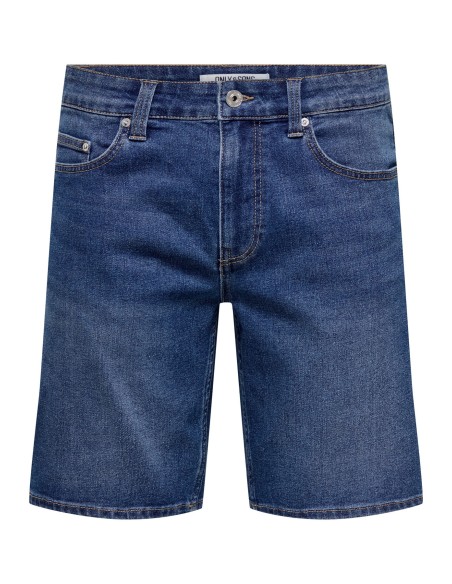 BERMUDAS VAQUERAS ONSWEFT BOX PIM DNM SHORTS Medium Blue Denim