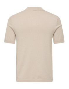 ONSWYLER REG 14 SS POLO KNIT NOOS Silver Lining 2