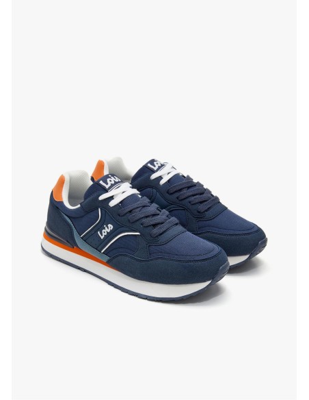 Sneaker casual running combinado marino Lois 64525