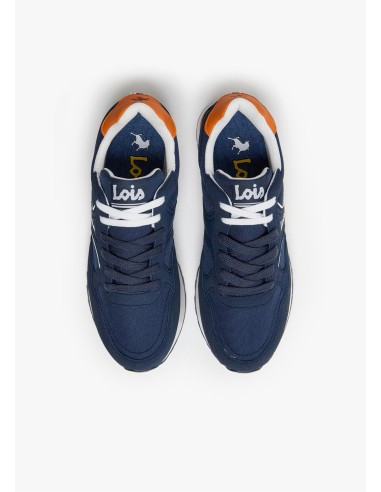 Sneaker casual running combinado marino Lois 64525