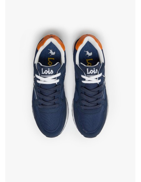 Sneaker casual running combinado marino Lois 64525