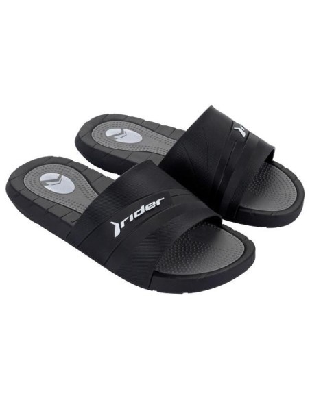 CHANCLA  RIDER RUSH SLIDE AD 12511 Black/Grey/White