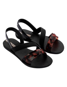 IPANEMA VIBRANT SANDAL FEM 83767 Black/Turtle/Beige