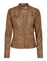 CHAQUETA BIKER POLIPIEL onlBANDIT Cognac/Camel