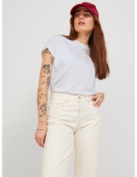 JXASTRID BOXY SL EVERY TEE JRS NOOS Bright White