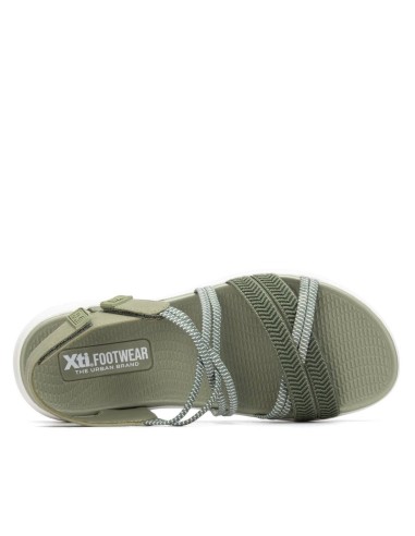Sandalia de mujer plano Xti 145481 Kaki