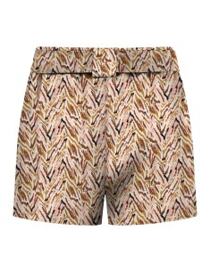 ONLNOVA LIFE VIS TALIA SHORTS WVN Dull Gold 716 Abstract zigzag 2