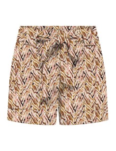 ONLNOVA LIFE VIS TALIA SHORTS WVN Dull Gold 716 Abstract zigzag