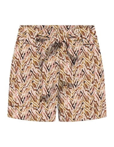 ONLNOVA LIFE VIS TALIA SHORTS WVN Dull Gold 716 Abstract zigzag