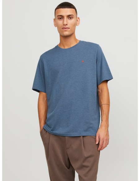 CAMISETA JJEPAULOS TEE SS CREW NECK NOOS Denim Blue