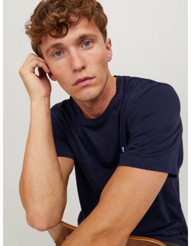 CAMISETA JJEPAULOS TEE SS CREW NECK NOOS Navy Blazer