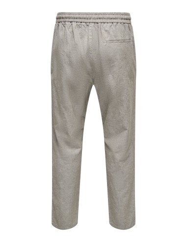 ONSLINUS CROP 0007 COT LIN PNT NOOS Bungee Cord TWO TONE (WHITE)