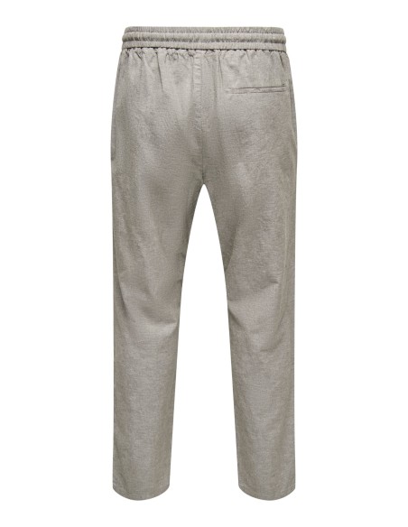 ONSLINUS CROP 0007 COT LIN PNT NOOS Bungee Cord TWO TONE (WHITE)