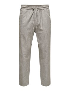 ONSLINUS CROP 0007 COT LIN PNT NOOS Bungee Cord TWO TONE (WHITE)