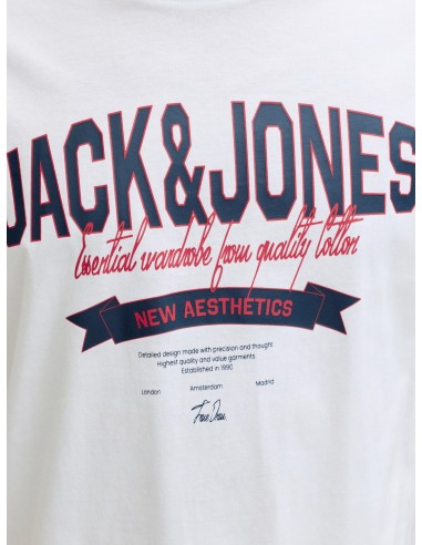 CAMISETA JJELOGO TEE SS O-NECK 2 COL SS26 SN Bright White