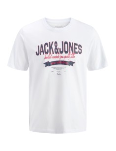 CAMISETA JJELOGO TEE SS O-NECK 2 COL SS26 SN Bright White