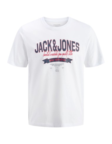 CAMISETA JJELOGO TEE SS O-NECK 2 COL SS26 SN Bright White