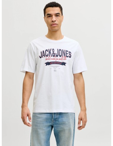 CAMISETA JJELOGO TEE SS O-NECK 2 COL SS26 SN Bright White