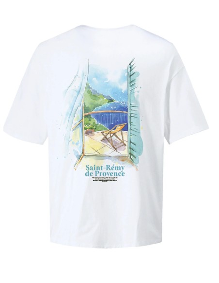 CAMISETA JORVALLEY TEE SS CREW NECK TG LN Bright White LANDSCAPE