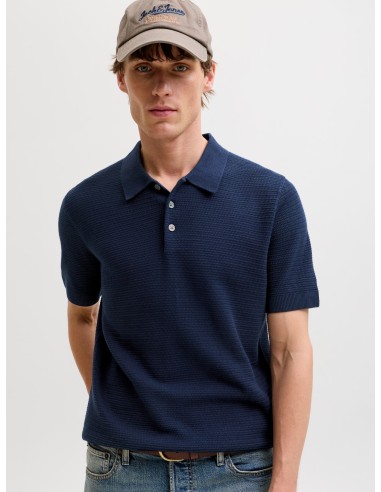 JPRBLURILEY KNIT POLO SS SN Sky Captain
