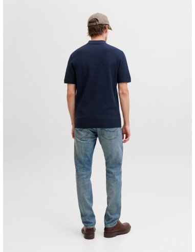 JPRBLURILEY KNIT POLO SS SN Sky Captain