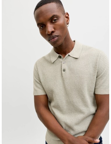 JPRBLURILEY KNIT POLO SS SN Mermaid twist